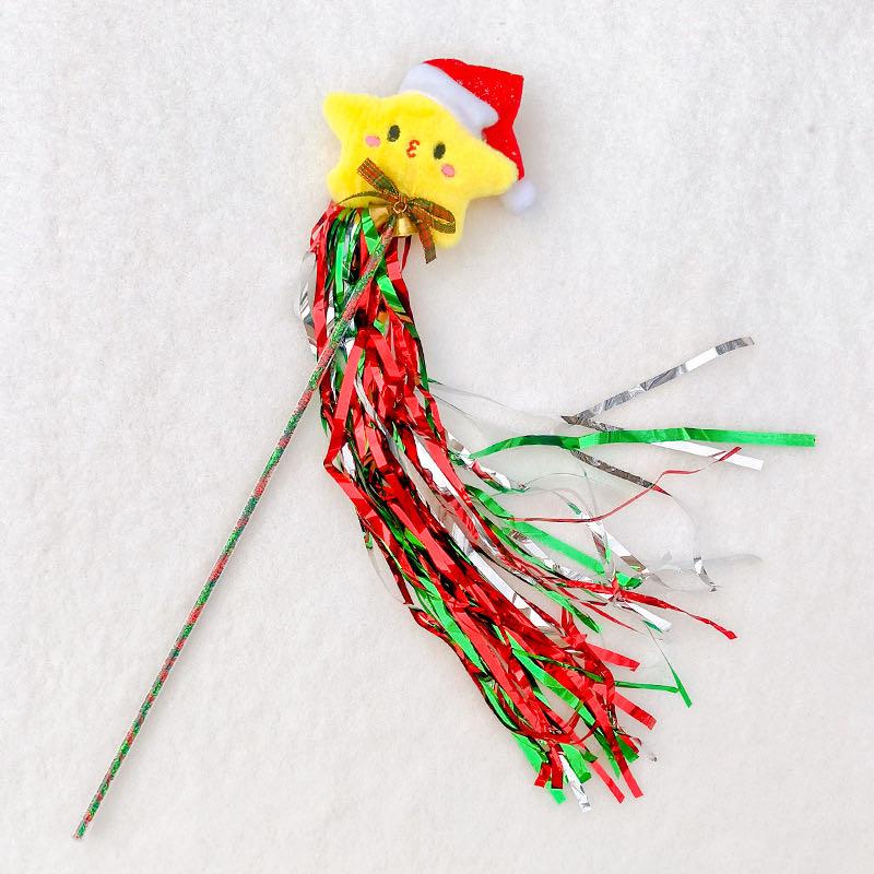 Lovely Caves Christmas Santa and Star Teaser Wand (2 Count)