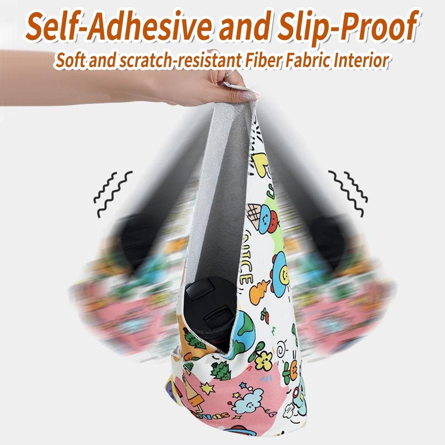 Lovely Caves Self Adhesive Cat Wrap Grooming Blanket, 27.6 x 27.6in