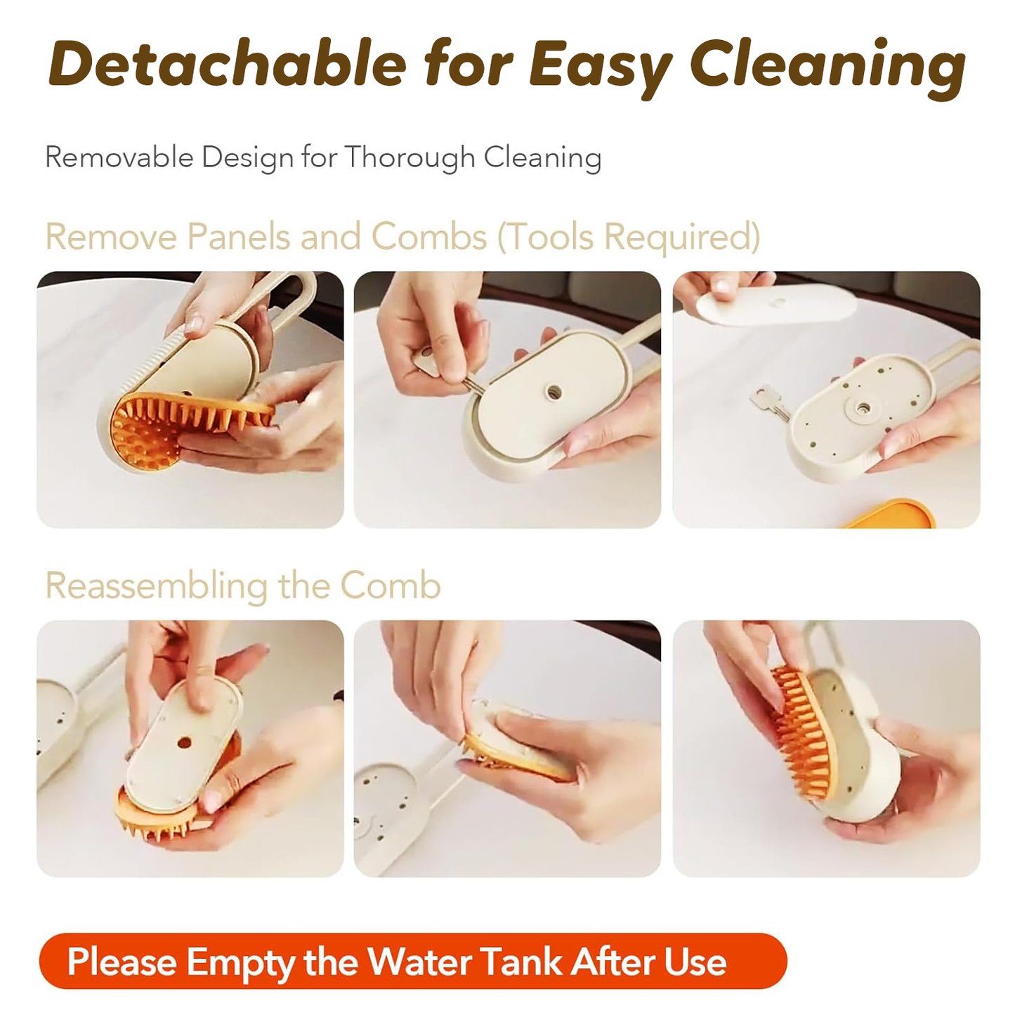 Lovely Caves Cat Steam Grooming Brush