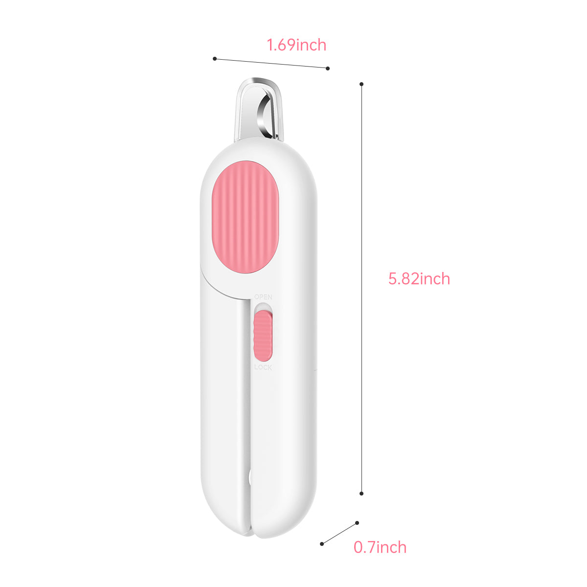 Lovely Caves Extra Large LED Light Cat Nail Clipper with Nail File
