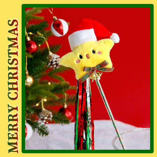 Lovely Caves Christmas Santa and Star Teaser Wand (2 Count)
