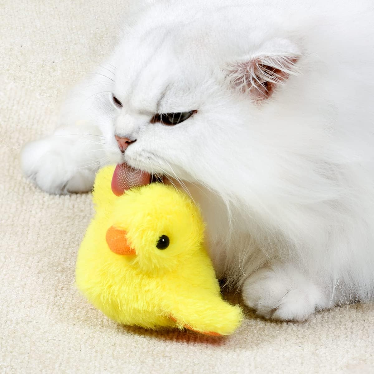 Lovely Caves Rechargeable Flapping Wings Duck Cat Toy