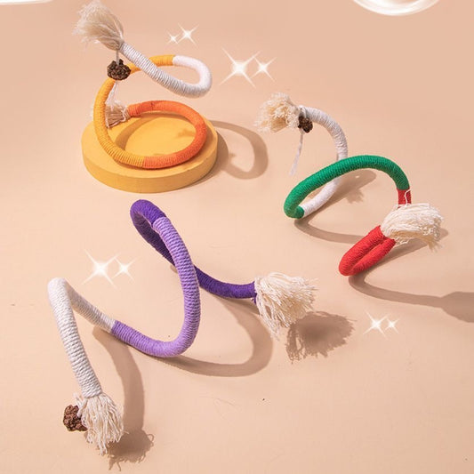 Lovely Caves Teething Cat Rope Toy, 3 count