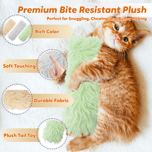 Lovely Caves Crinkle Catnip Fluffy Cat Pillows Toy (3 Count)
