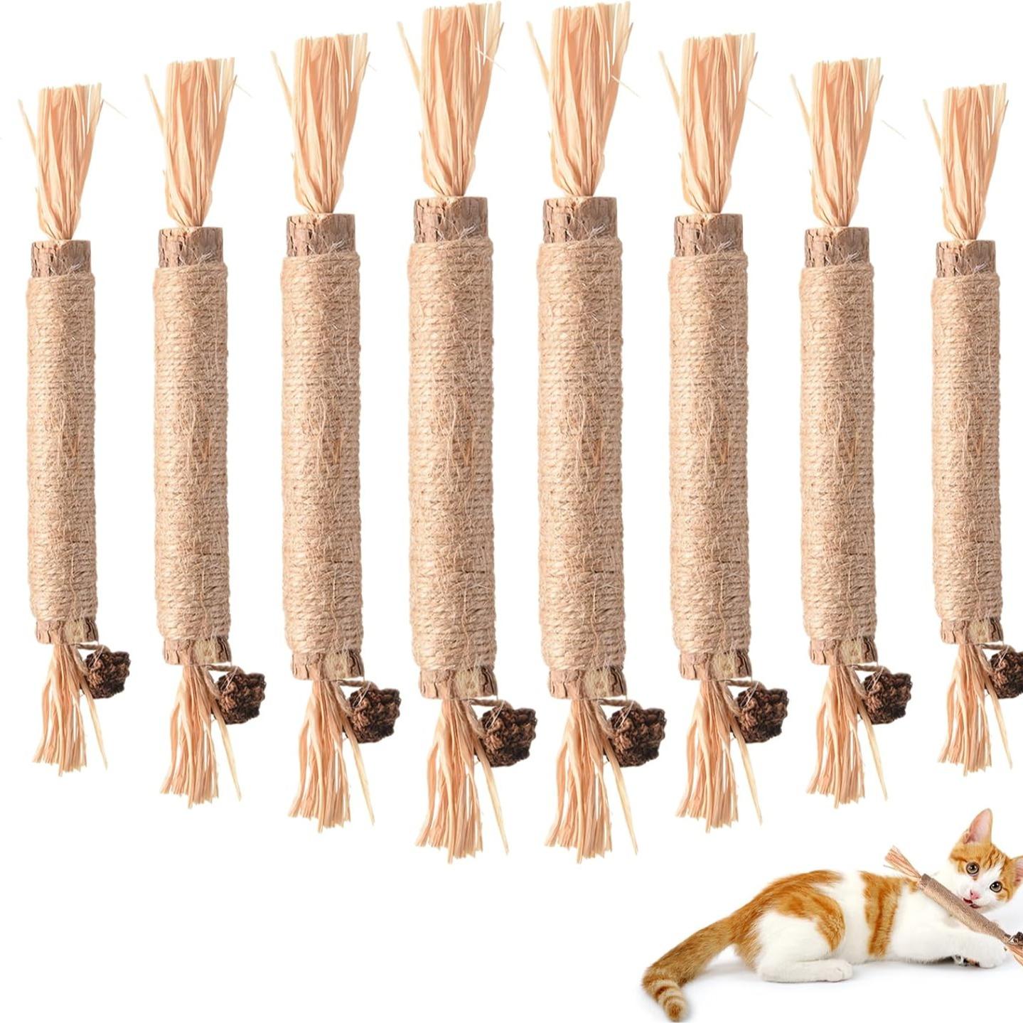 Lovely Caves Cat Premium Silvervine Sticks, Natural Cat Chew Teeth Cleaning Toy