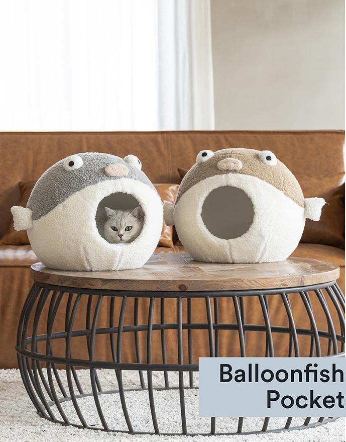 Ballonfish cat cave, Cat Bed, Four Seasons Universal Cat Nest, Foldable Cat Nest, Small Kennel Cattery, Cat Supplies, Pet Cat Nest - Lovely Caves