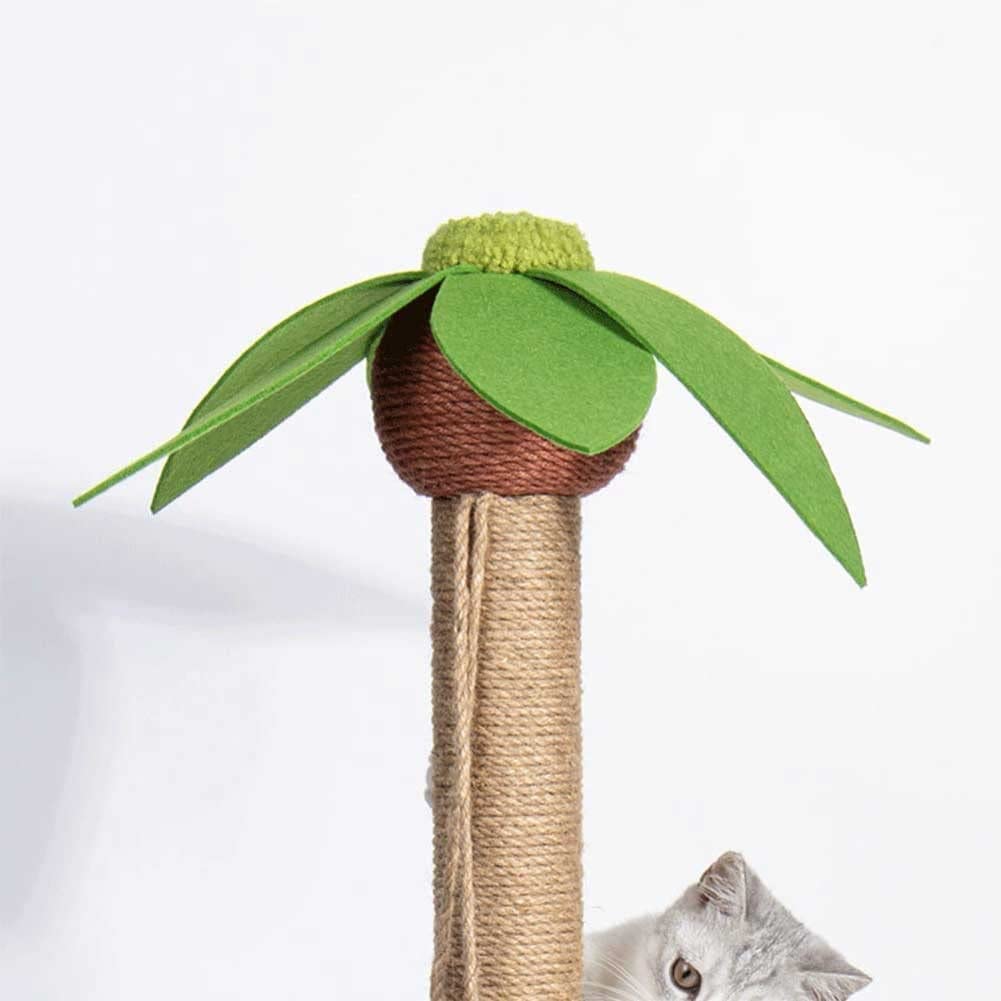 Lovely Caves 28.3in Coconut Palm Tree Cat Scratching Post