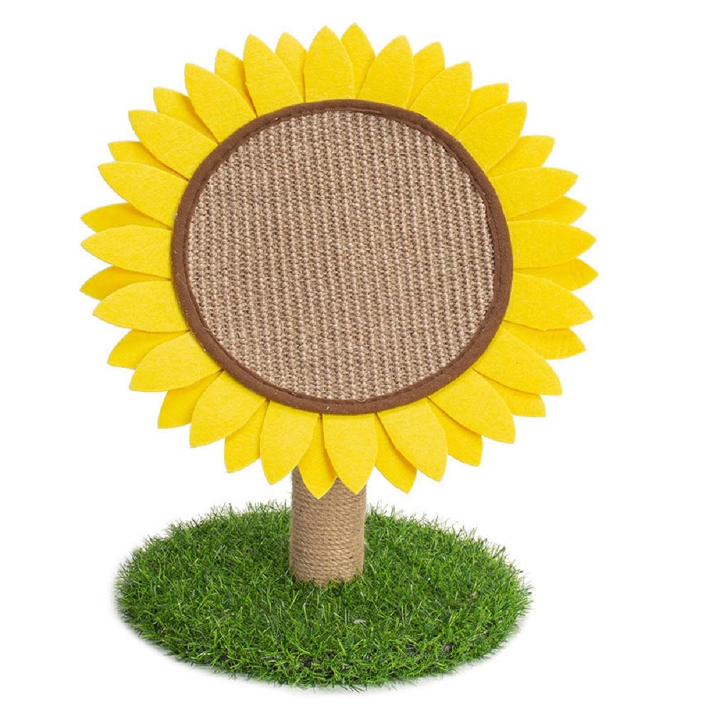 Lovely Caves Gardern Sunflower Cat Scratcher, Yellow