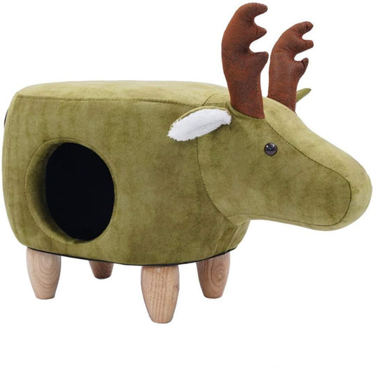 Lovely Caves Elk Moose Ottoman Cat Bed - Lovely Caves